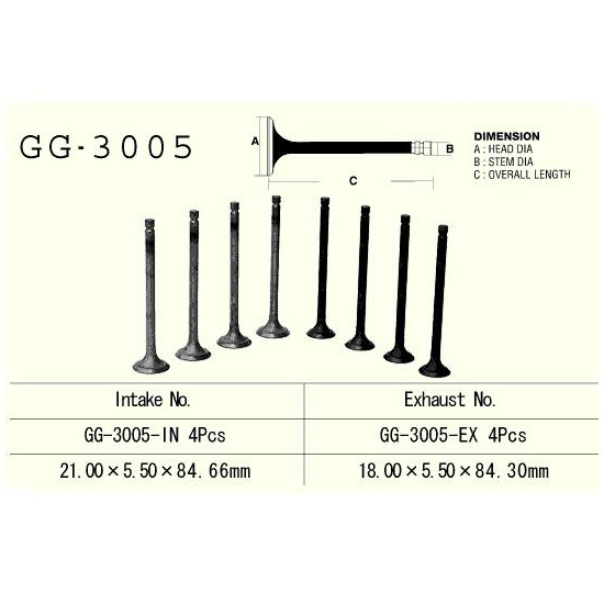ENGINE VALVE VESRAH 250 CCM SUZUKI GS250T GSX250
