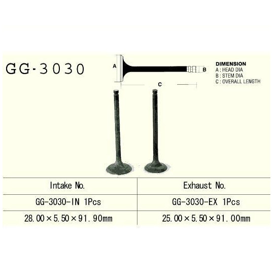 ENGINE VALVE VESRAH 160 CCM SUZUKI LT160 LT160E LT-F160 QUADRUNNER