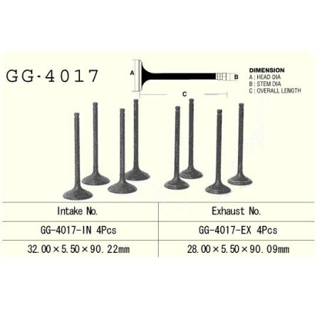 ENGINE VALVE VESRAH 750 CCM KAWASAKI VN750 VULCAN 1986-2006