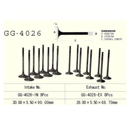 ENGINE VALVE VESRAH 1200 CCM KAWAASAKI ZG1200 VOYAGER XII
