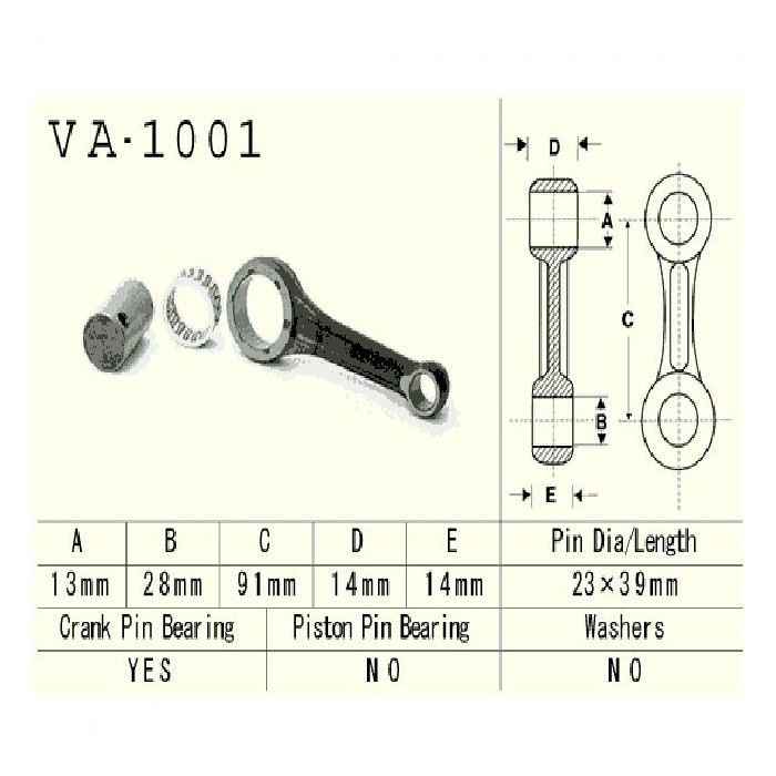 Connecting rod HONDA ATC 70