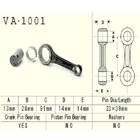 Connecting rod HONDA ATC 70