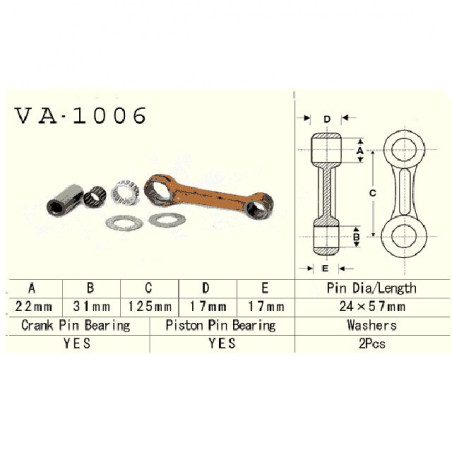 Connecting rod HONDA ATC250R 81-84