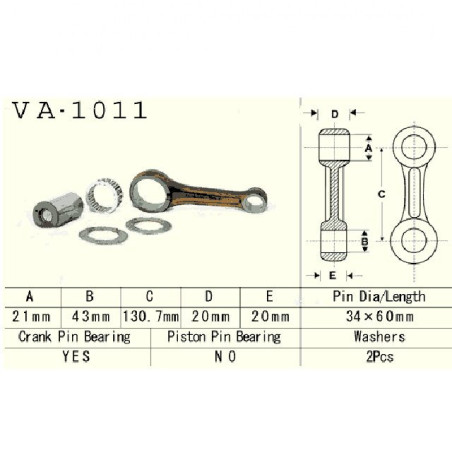CONNECTING ROD HONDA ATC350X TRX350 FOURTRAX FOREMAN 4X4 85-89