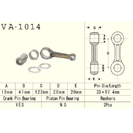 Connecting rod HONDA ATC250ES / ATC250SX / TRX250