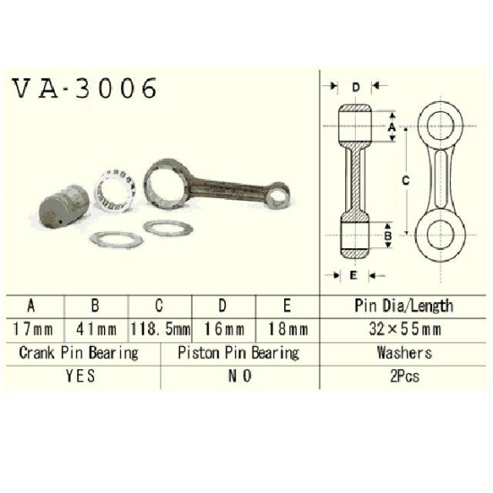 Connecting rod SUZUKI LT-F300F