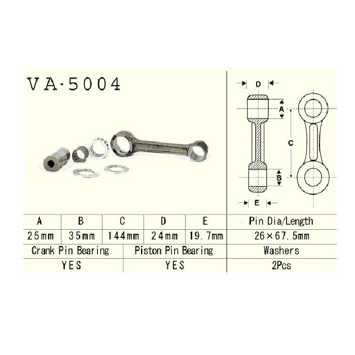Connecting rod HONDA CR500R 87-01R