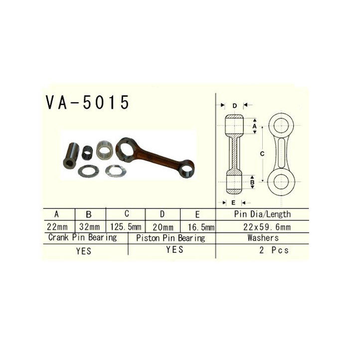 Connecting rod HONDA CR250R 02-07R.
