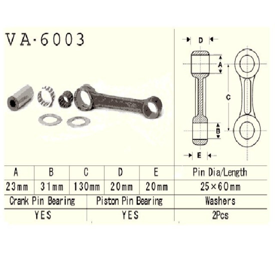 Švaistiklis YAMAHA YZ250 82-89R