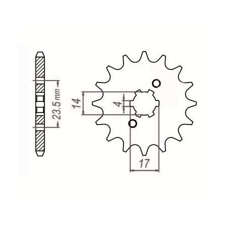 DRIVE SPROCKET SUNF124-13