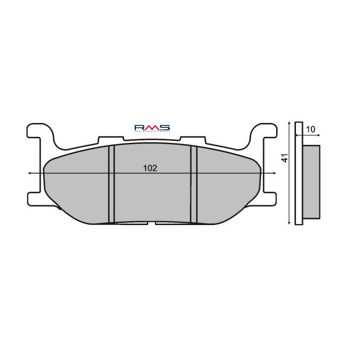ORGANIC FRONT BRAKE PADS YAMAHA MAJESTY 400CC