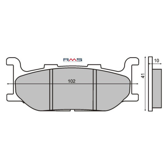 ORGANIC FRONT BRAKE PADS YAMAHA MAJESTY 400CC