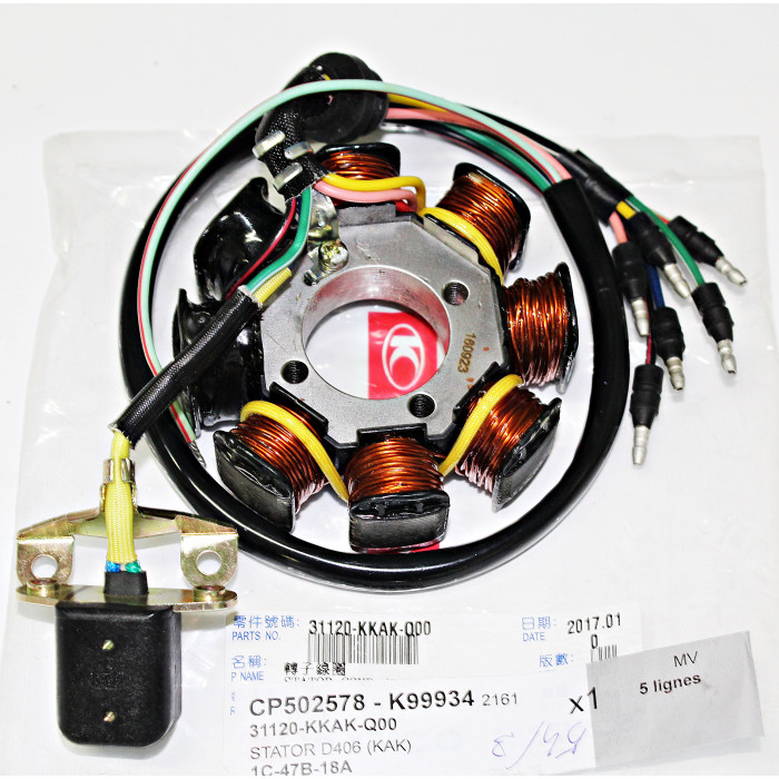 COMPLETE COILS KYMCO ZING 2 125 (8 COILS) / D406 31120-KKAK-Q00