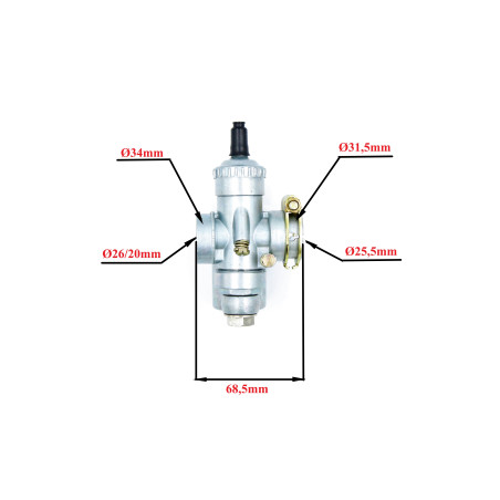 Carburetor Power Force WSK 125 WFM SHL OSA (G20) GZC000017