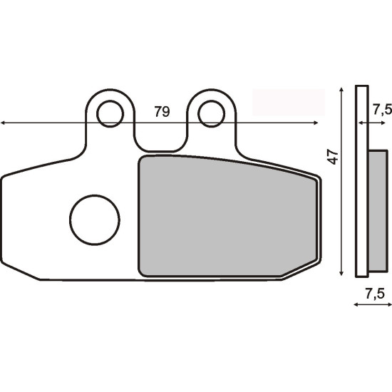 ORGANIC FRONT BRAKE PADS APRILIA ATLANTIC 500CC