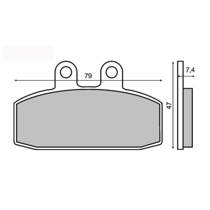 ORGANIC FRONT BRAKE PADS HONDA BALI 50CC