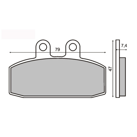 ORGANIC FRONT BRAKE PADS HONDA BALI 50CC