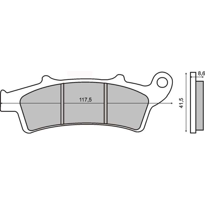 ORGANIC FRONT BRAKE PADS MALAGUTI MADISON 250CC 1999