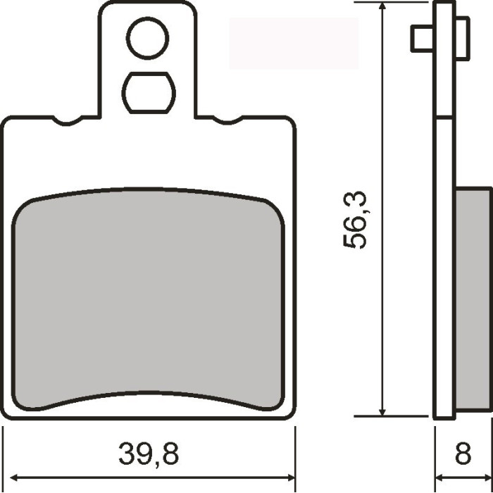 FRONT BRAKE PADS MALAGUTI CIAK 125 00-01