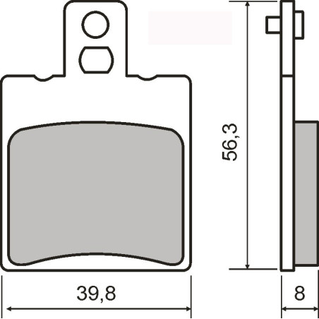 FRONT BRAKE PADS MALAGUTI CIAK 125 00-01