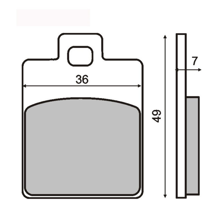 SINTERED FRONT BRAKE PADS PIAGGIO VESPA ET4 50CC