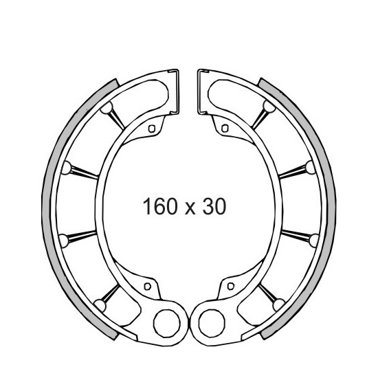 Rear brake pads HONDA PANTHEON 125CC-FORESIGHT 250CC