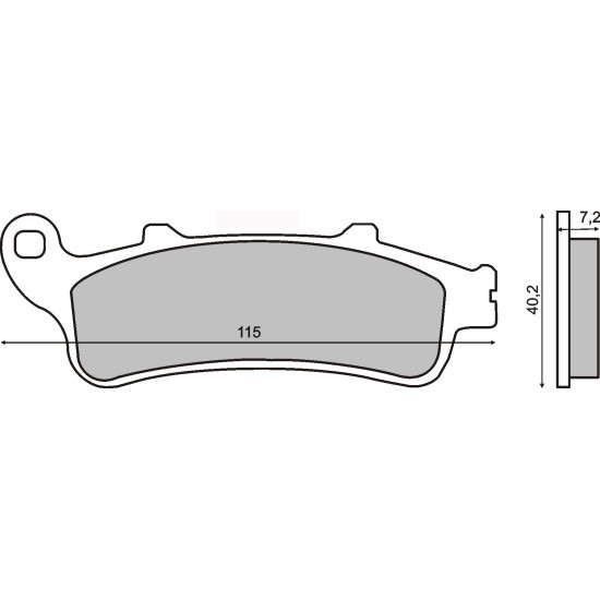 SINTERED FRONT BRAKE PADS PEUGEOT LOOXOR 125CC