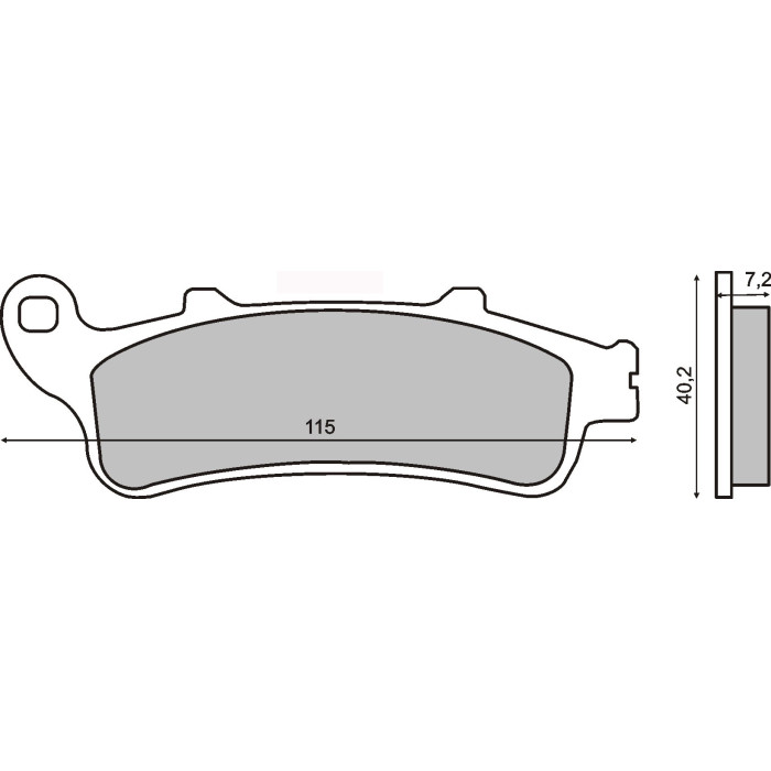 SINTERED FRONT BRAKE PADS PEUGEOT LOOXOR 125CC