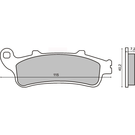 SINTERED FRONT BRAKE PADS PEUGEOT LOOXOR 125CC