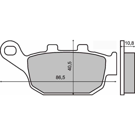 ORGANIC REAR BRAKE PADS HONDA PANTHEON 125-150CC 2003