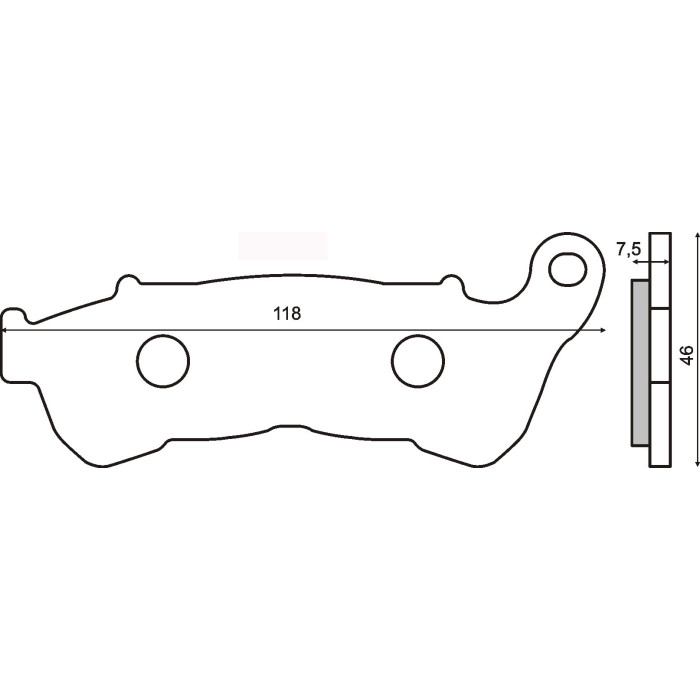 ORGANIC FRONT BRAKE PADS HONDA SH 300CC 2007