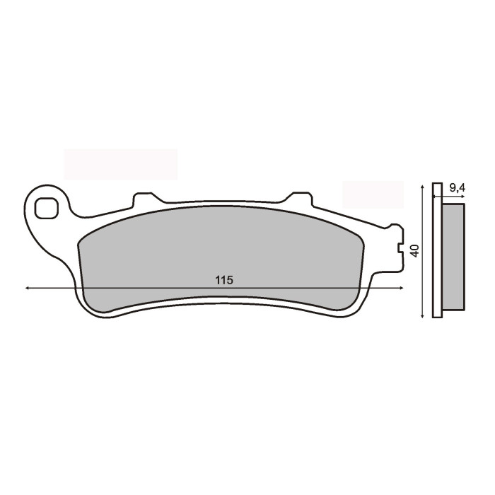 SINTERED REAR BRAKE PADS HONDA VFR 800 FI