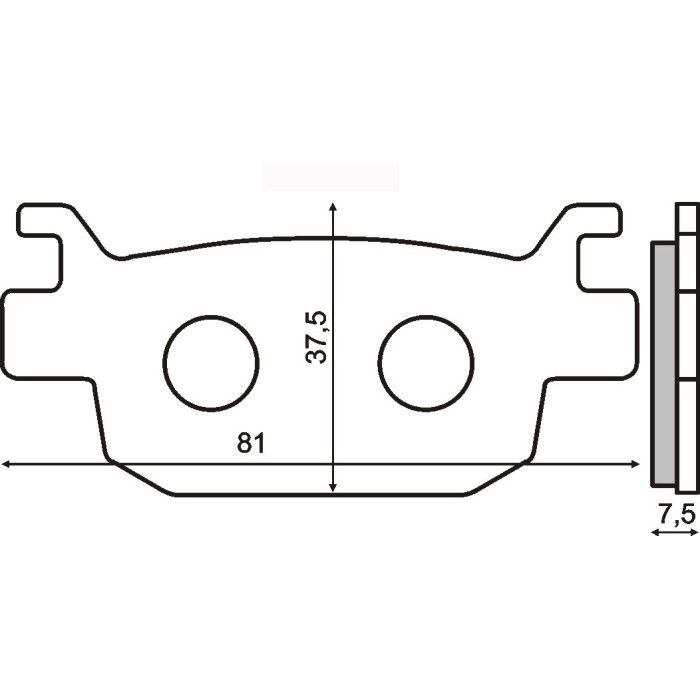 SINTERED REAR BRAKE PADS HONDA JAZZ 250CC 2005