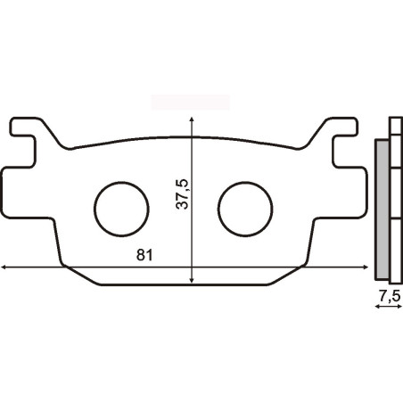 SINTERED REAR BRAKE PADS HONDA JAZZ 250CC 2005