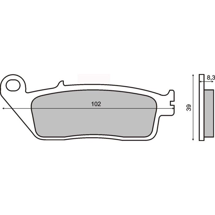 ORGANIC BRAKE PADS HONDA CBR 1000 F