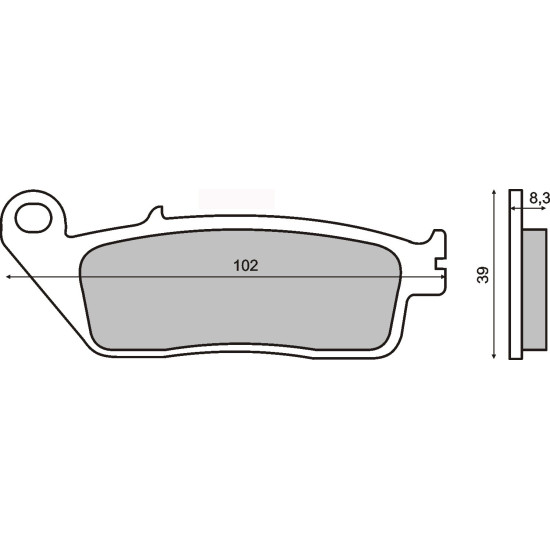 SINTERED FRONT BRAKE PADS HONDA CBR 250 R