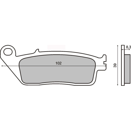SINTERED FRONT BRAKE PADS HONDA CBR 250 R
