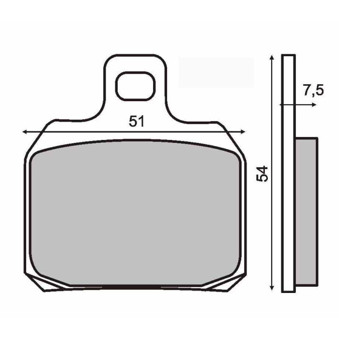SINTERED REAR BRAKE PADS PIAGGIO X8 200CC