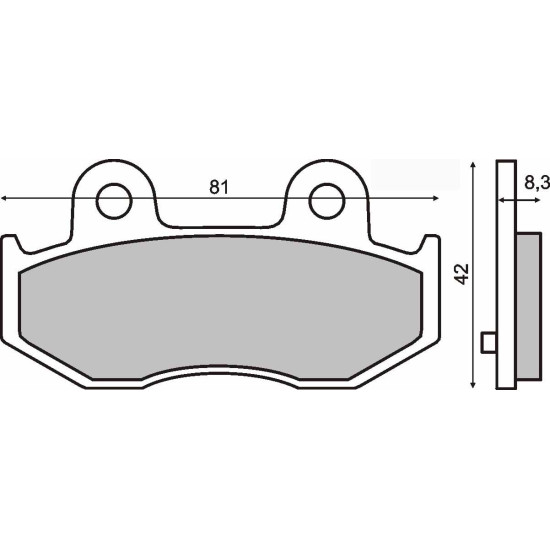 ORGANIC REAR BRAKE PADS SUZUKI BURGMAN 250-400CC