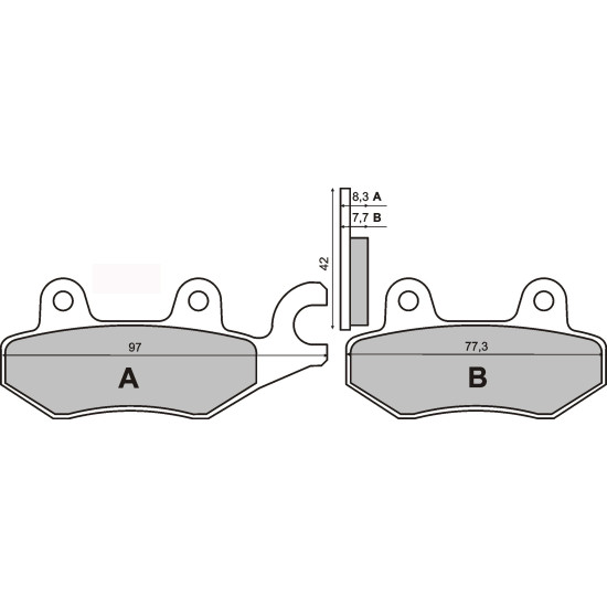 SINTERED FRONT BRAKE PADS HONDA NSR 50CC 1994