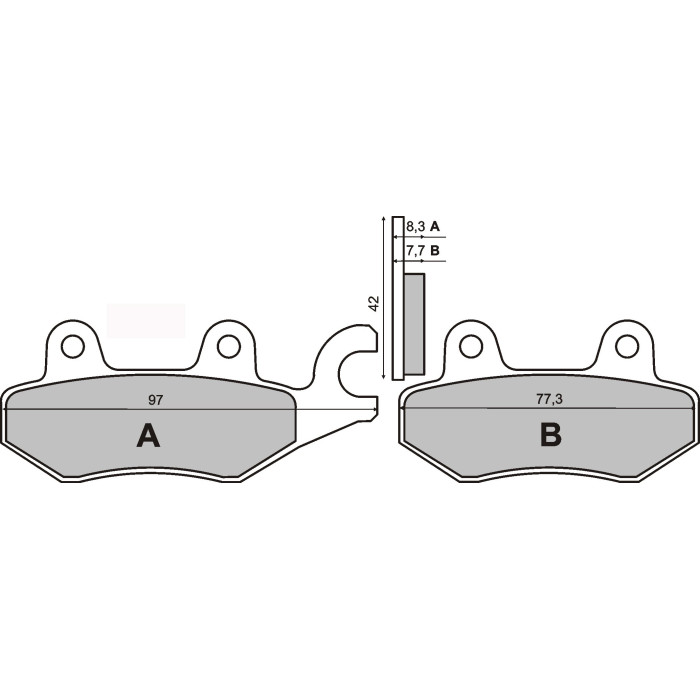 SINTERED FRONT BRAKE PADS HONDA NSR 50CC 1994