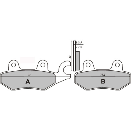 SINTERED FRONT BRAKE PADS HONDA NSR 50CC 1994
