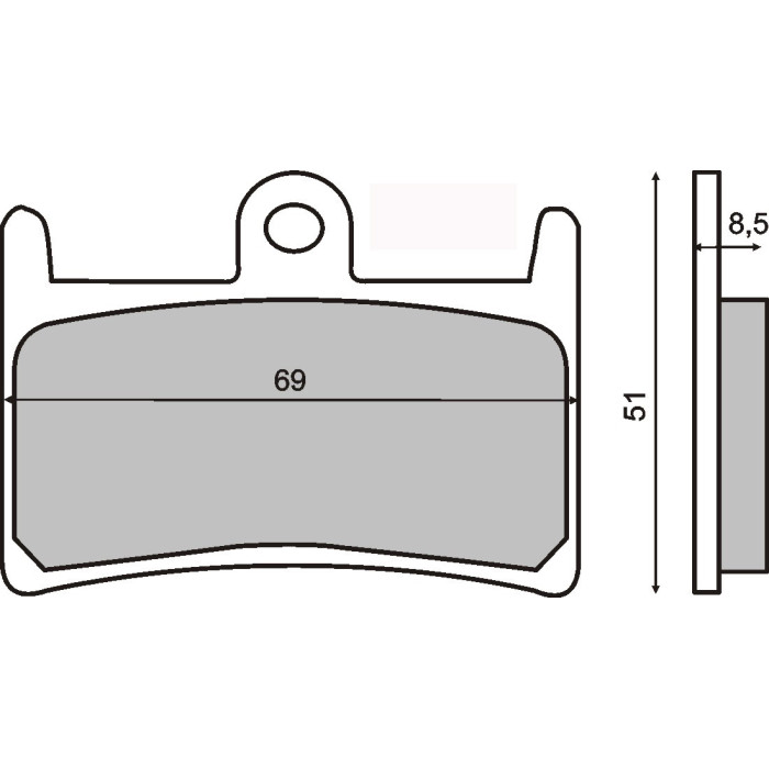 SINTERED FRONT BRAKE PADS YAMAHA FZR 250 R