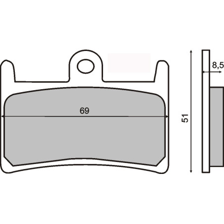 SINTERED FRONT BRAKE PADS YAMAHA FZR 250 R