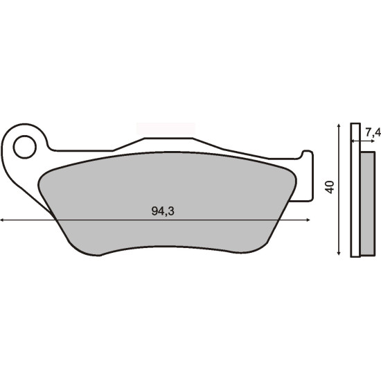 SINTERED FRONT BRAKE PADS YAMAHA X-MAX 125CC