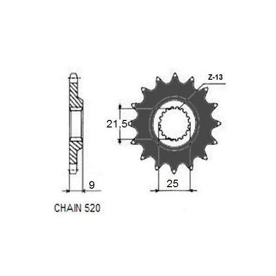 DRIVE SPROCKET SUNF378-14