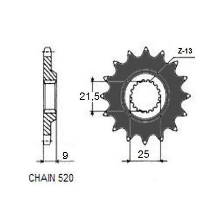 DRIVE SPROCKET SUNF378-14