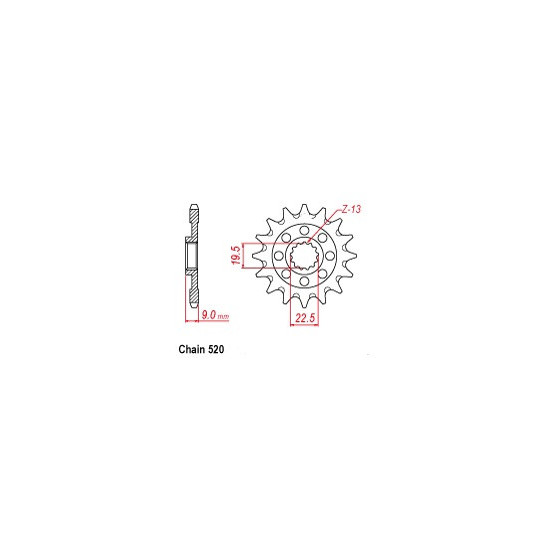 DRIVE SPROCKET SUNF3C5-14