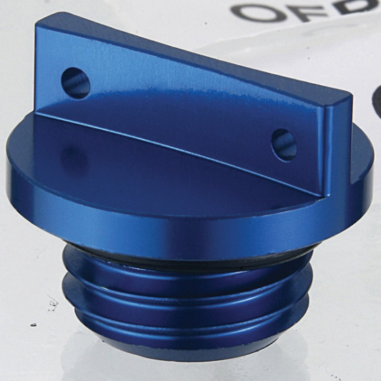 ACCEL oil filler cap YAMAHA YZF 250/450 '03-'18, YZ 125/250 '99-'18 color blue (thread M20X2.5)