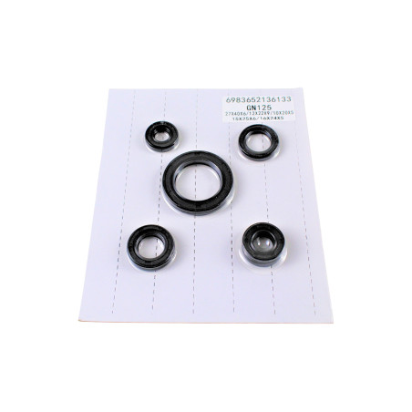 OIL SEAL KIT SUZUKI GN125 (27X40X6 12X22X9 10X20X5 15X25X6 16X24X5) GN12500007